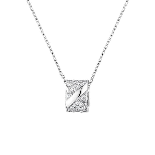 [Angela Jewellery]LIENS EVIDENCE DIAMOND PAVED NECKLACE