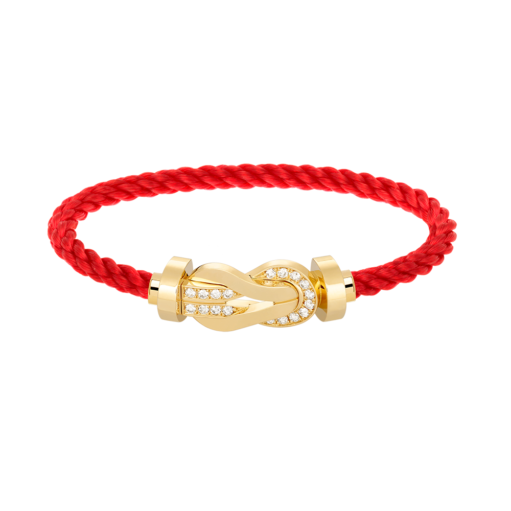 [Angela Jewellery]CHANCE LARGE 8 FIGURE BUCKLE HALF DIAMOND BRACELET GOLD
