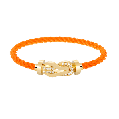 [Angela Jewellery]CHANCE LARGE 8 FIGURE BUCKLE HALF DIAMOND BRACELET GOLD