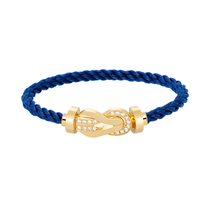 [Angela Jewellery]CHANCE LARGE 8 FIGURE BUCKLE HALF DIAMOND BRACELET GOLD