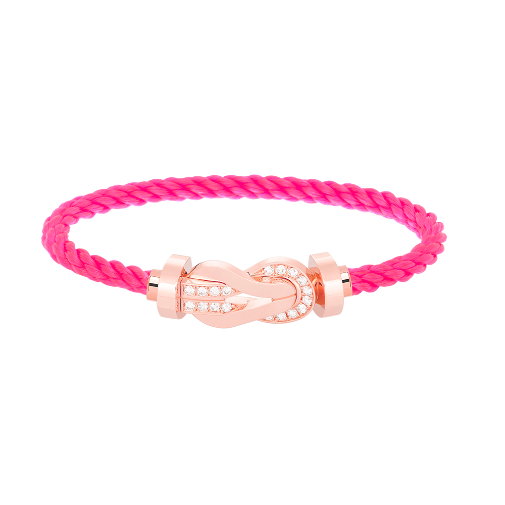 [Angela Jewellery]CHANCE LARGE 8 FIGURE BUCKLE HALF DIAMOND BRACELET ROSE GOLD