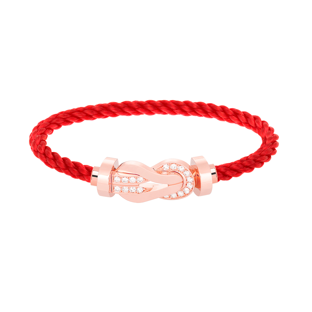 [Angela Jewellery]CHANCE LARGE 8 FIGURE BUCKLE HALF DIAMOND BRACELET ROSE GOLD
