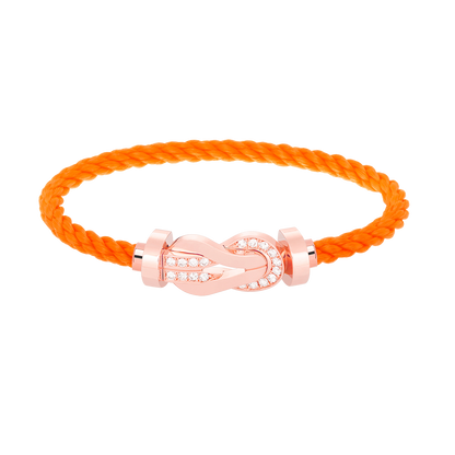 [Angela Jewellery]CHANCE LARGE 8 FIGURE BUCKLE HALF DIAMOND BRACELET ROSE GOLD