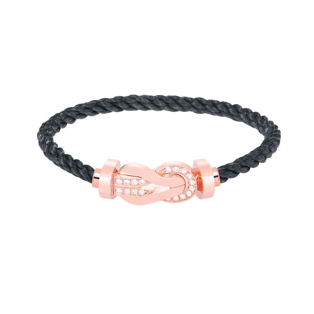 [Angela Jewellery]CHANCE LARGE 8 FIGURE BUCKLE HALF DIAMOND BRACELET ROSE GOLD