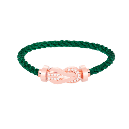 [Angela Jewellery]CHANCE LARGE 8 FIGURE BUCKLE HALF DIAMOND BRACELET ROSE GOLD