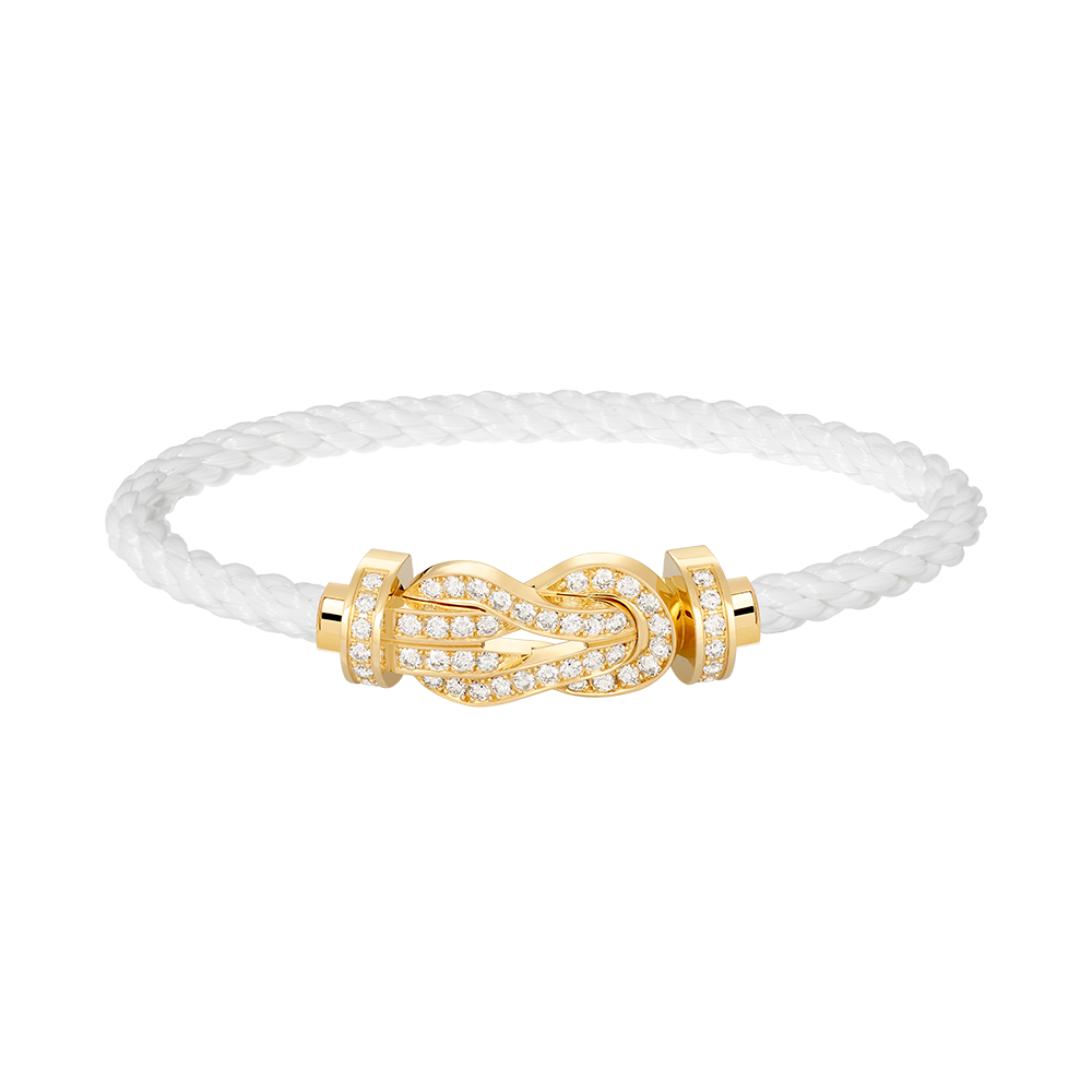 [Angela Jewellery]CHANCE LARGE 8 FIGURE BUCKLE FULLDIAMOND BRACELET GOLD