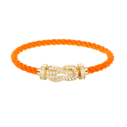 [Angela Jewellery]CHANCE LARGE 8 FIGURE BUCKLE FULLDIAMOND BRACELET GOLD