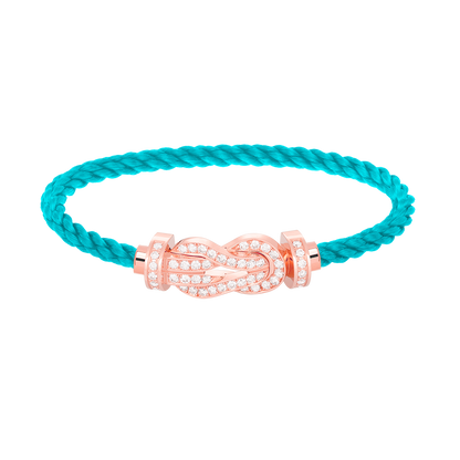 [Angela Jewellery]CHANCE LARGE 8 FIGURE BUCKLE FULL DIAMOND BRACELET ROSE GOLD
