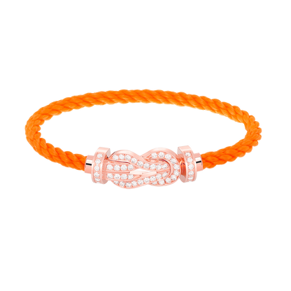 [Angela Jewellery]CHANCE LARGE 8 FIGURE BUCKLE FULL DIAMOND BRACELET ROSE GOLD