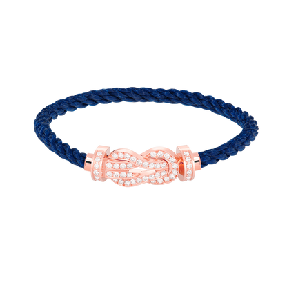 [Angela Jewellery]CHANCE LARGE 8 FIGURE BUCKLE FULL DIAMOND BRACELET ROSE GOLD