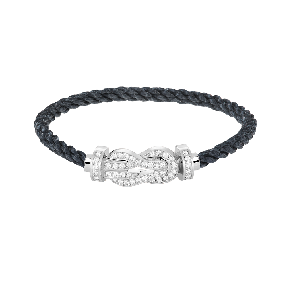 [Angela Jewellery]CHANCE LARGE 8 FIGURE BUCKLE FULL DIAMOND BRACELET SILVER