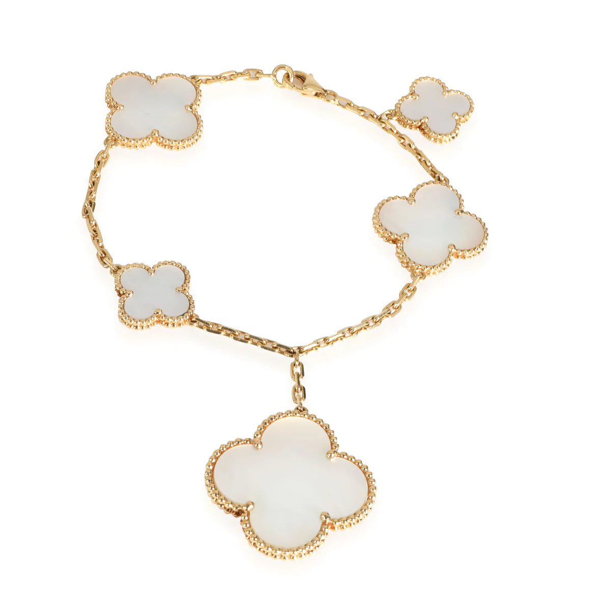 [Angela Jewellery]MAGIC CLOVER MOP GOLD BRACELET 5 MOTIFS