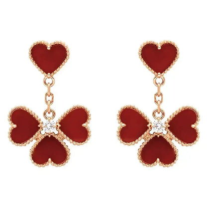 [Angela Jewellery]SWEET CLOVER CARNELIAN EARRINGS
