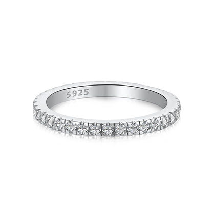 Angela Jewelry]Delicate Sparkling Round Cut Daily Ring