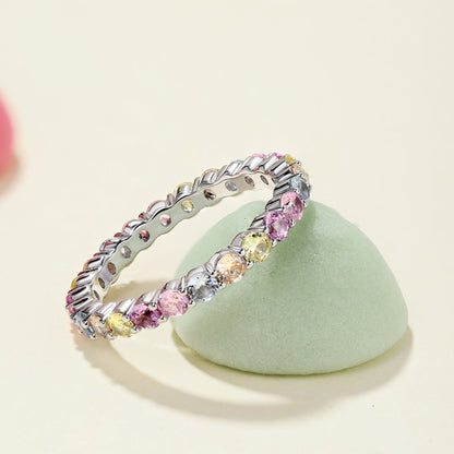 Angela Jewelry]Dazzling Resplendent Round Cut Party Ring
