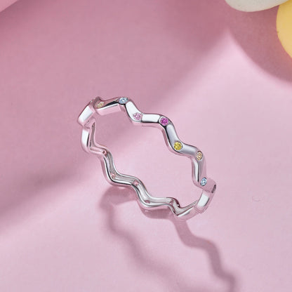 Angela Jewelry]Ornate Vibrant Round Cut Daily Ring