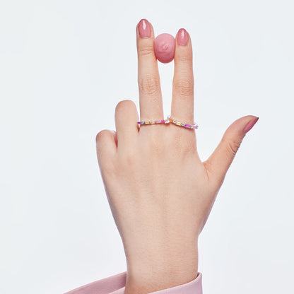 Angela Jewelry]Exquisite Multicolored Emerald Cut Daily Ring