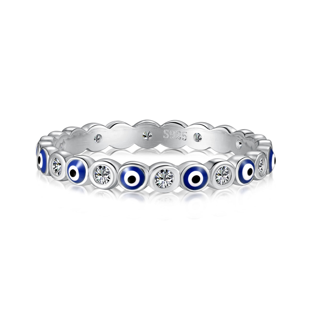 Angela Jewelry]Sparkling Vibrant Round Shape Daily Ring