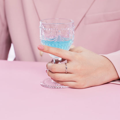 Angela Jewelry]Ornate Vibrant Round Cut Daily Ring