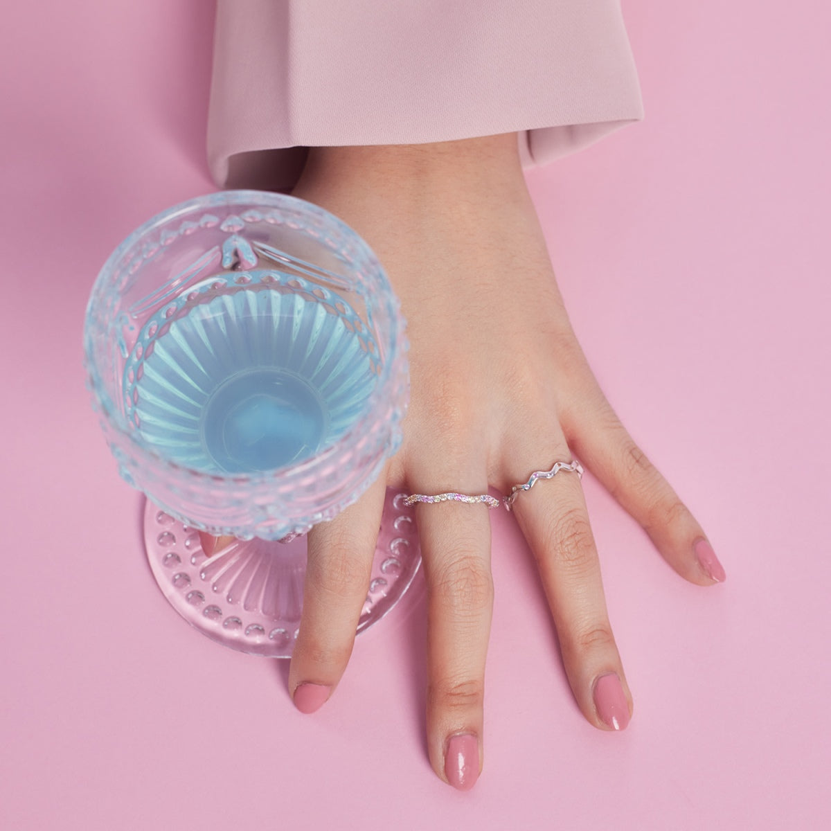 Angela Jewelry]Ornate Vibrant Round Cut Daily Ring