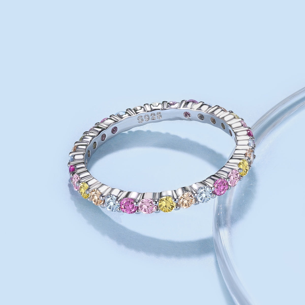Angela Jewelry]Elegant Vivid Round Cut Daily Ring