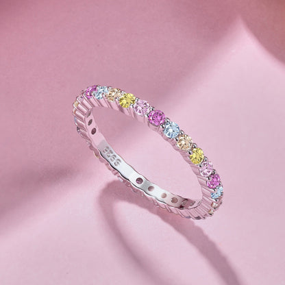 Angela Jewelry]Elegant Vivid Round Cut Daily Ring