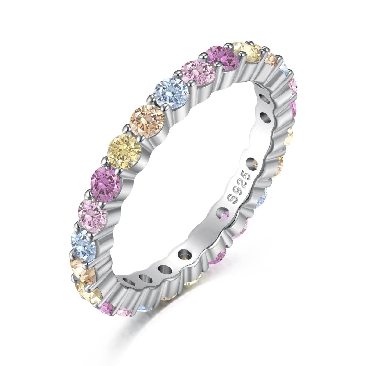 Angela Jewelry]Elegant Vivid Round Cut Daily Ring