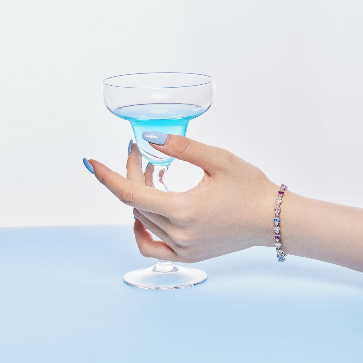 Angela Jewelry]Radiant Water Drop Shape Daily Bracelet