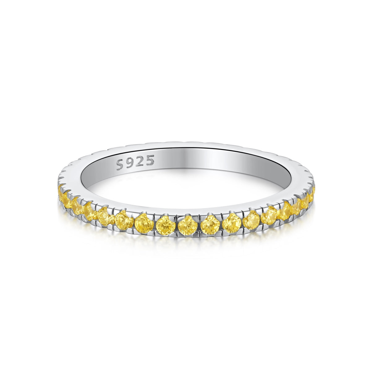 Angela Jewelry]Delicate Sparkling Round Cut Daily Ring