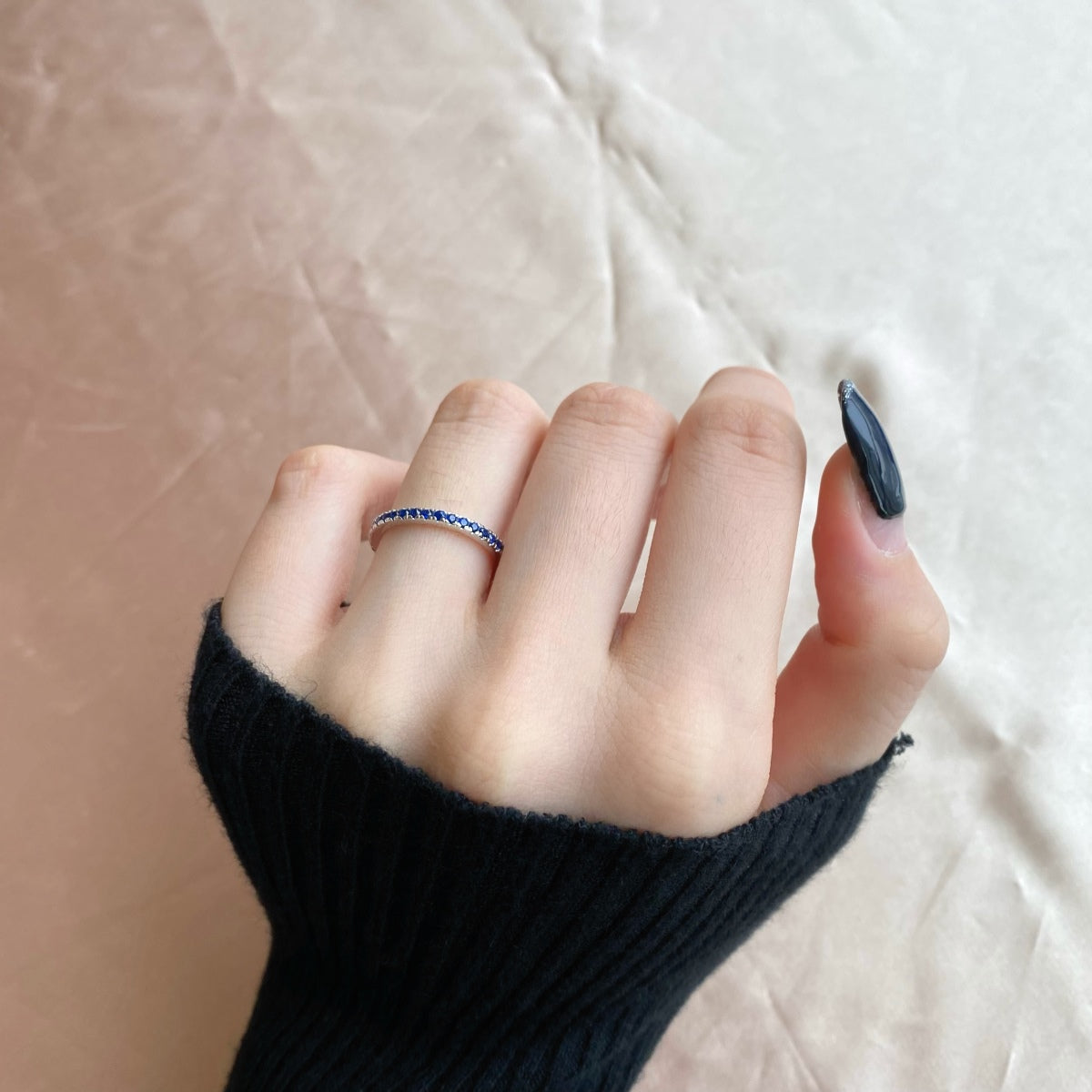 Angela Jewelry]Delicate Sparkling Round Cut Daily Ring