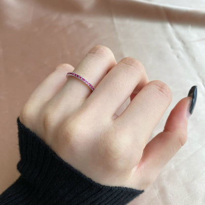 Angela Jewelry]Delicate Sparkling Round Cut Daily Ring