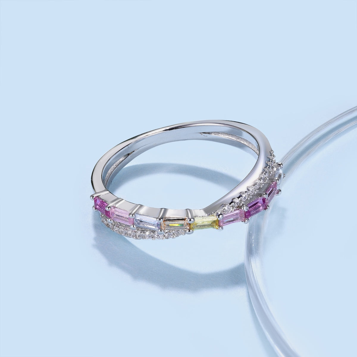 Angela Jewelry]Energetic Elegant Radiant Cut Party Ring