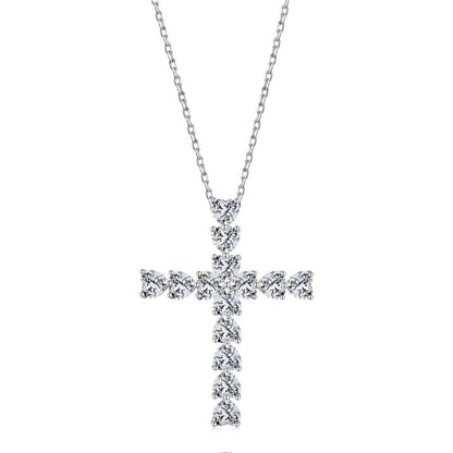 Angela Jewelry]Radiant Cross Shape Necklace