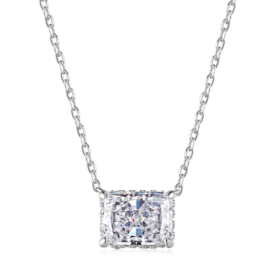 Angela Jewelry]Luxurious Square Shape Colorful Necalack
