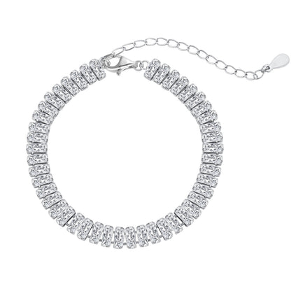 Angela Jewelry]Exquisite Emerald Cut Daily Bracelet