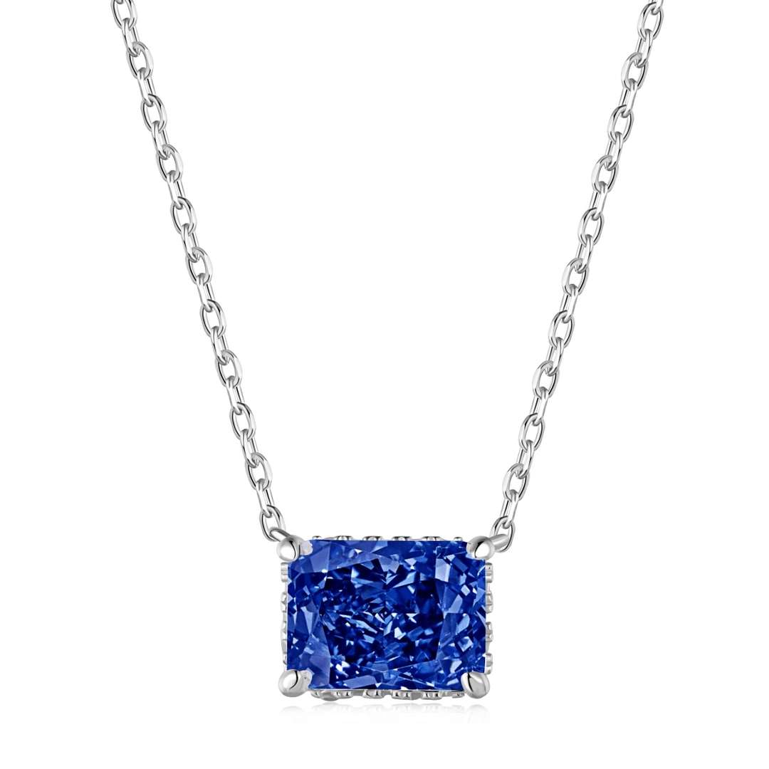 Angela Jewelry]Luxurious Square Shape Colorful Necalack