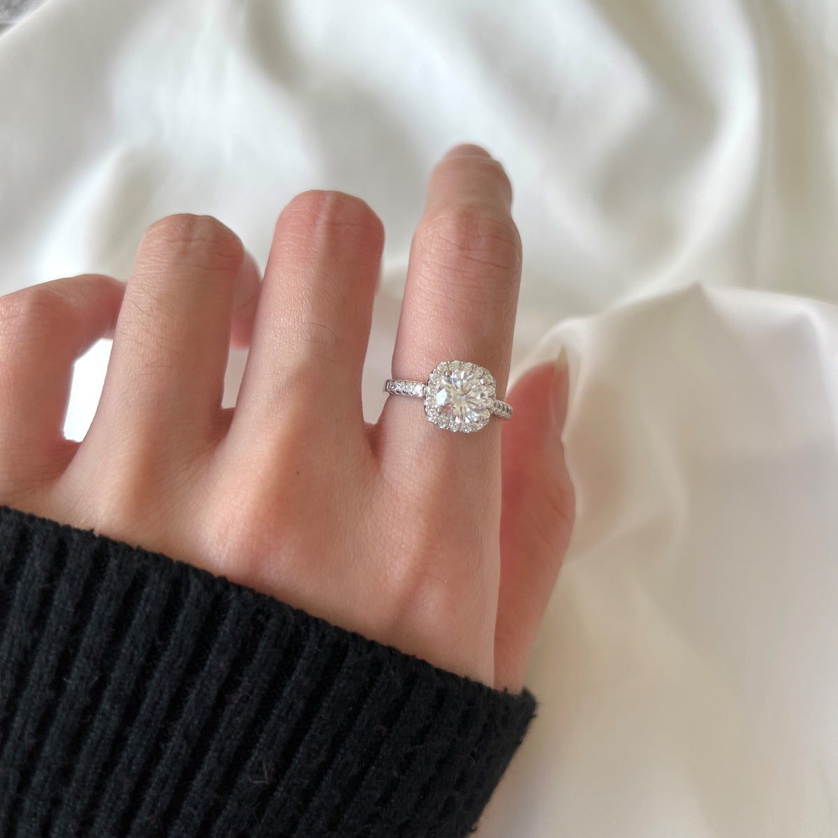 Angela Jewelry]Dazzling Resplendent Round Cut Wedding Ring