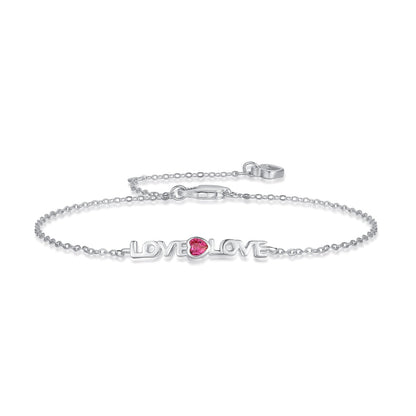 Angela Jewelry]Romantic Heart Shape Lover Bracelet