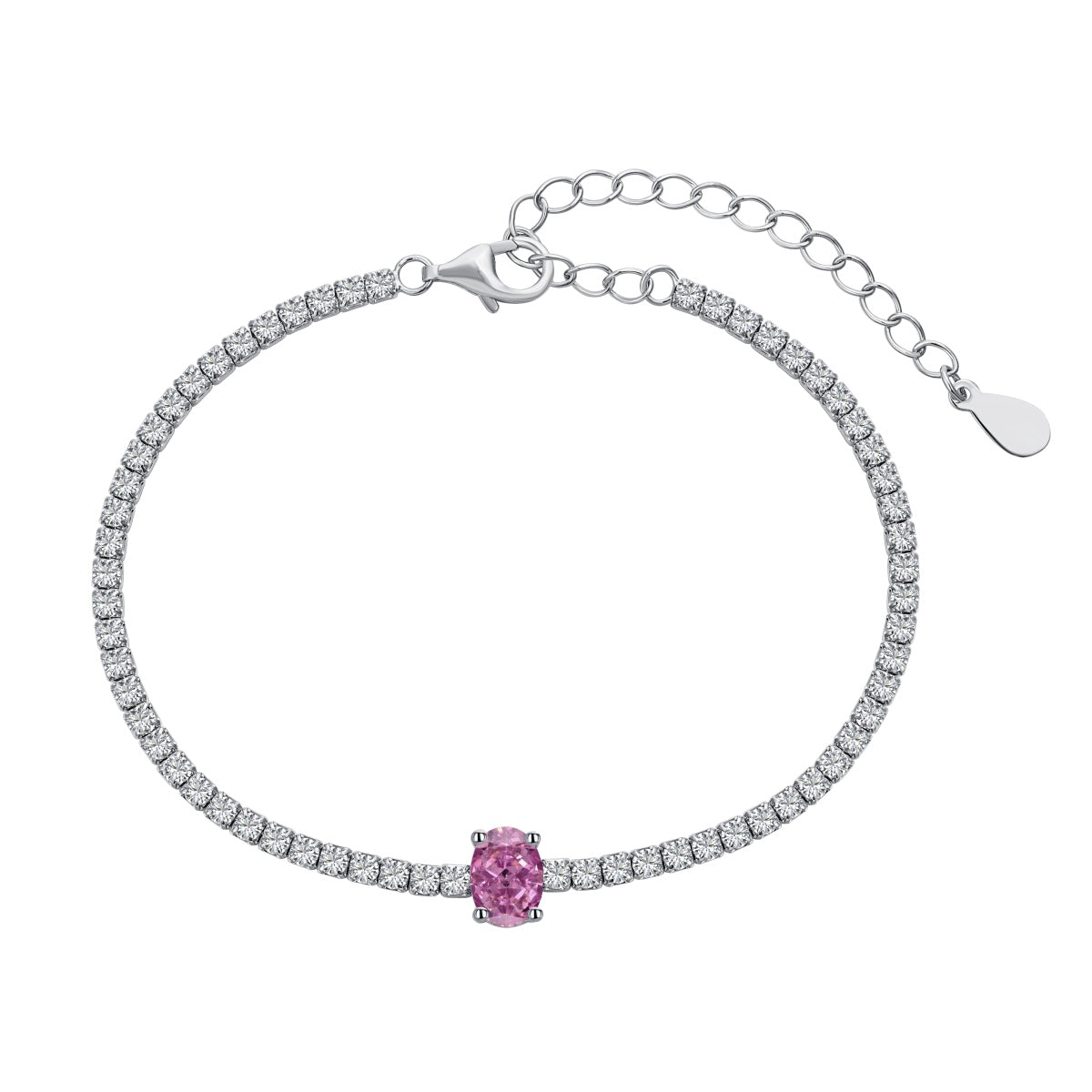 Angela Jewelry]0.75 Carat Exquisite Oval Cut Daily Bracelet