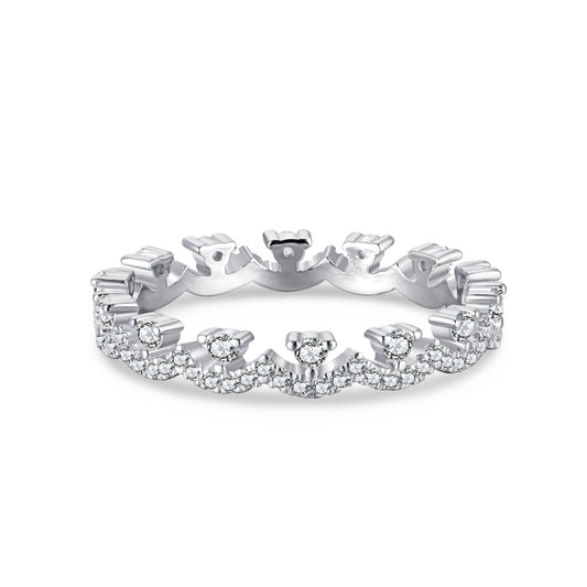 Angela Jewelry]Elegant Resplendent Round Shape Party Ring