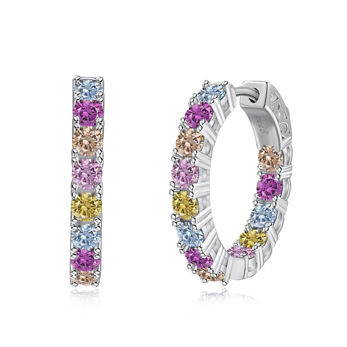 Angela Jewelry]Unique Round Cut Daily Earrings