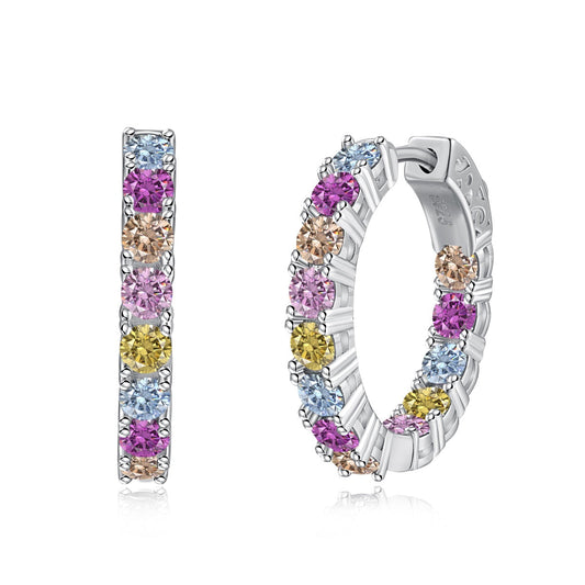 Angela Jewelry]Unique Round Cut Daily Earrings