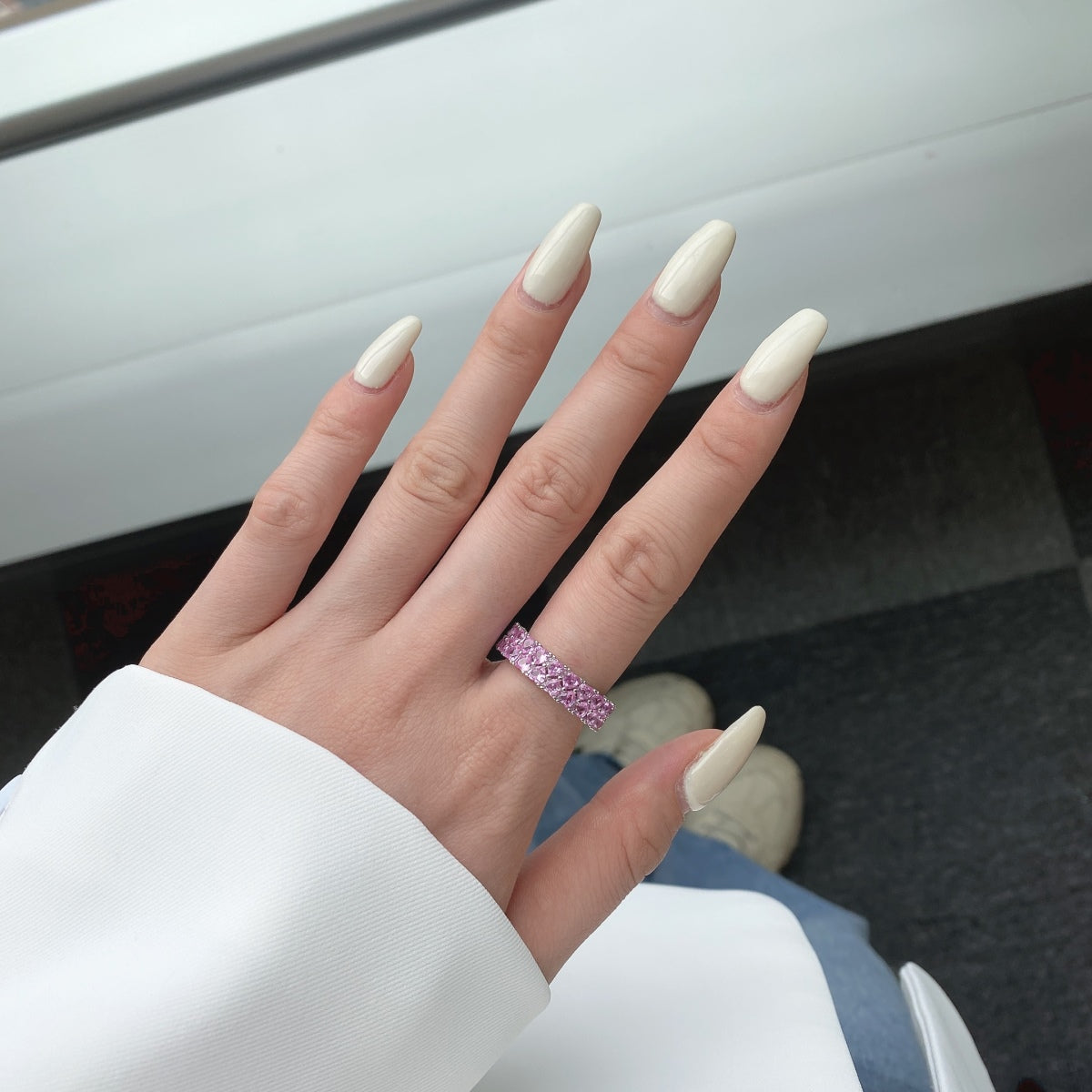 Angela Jewelry]Sparkling Full Heart Ring
