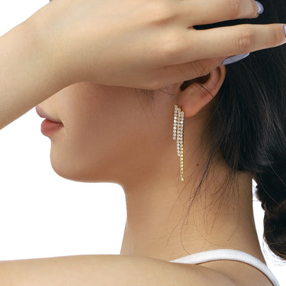 Angela Jewelry]Luxurious Dainty Banquet Earrings