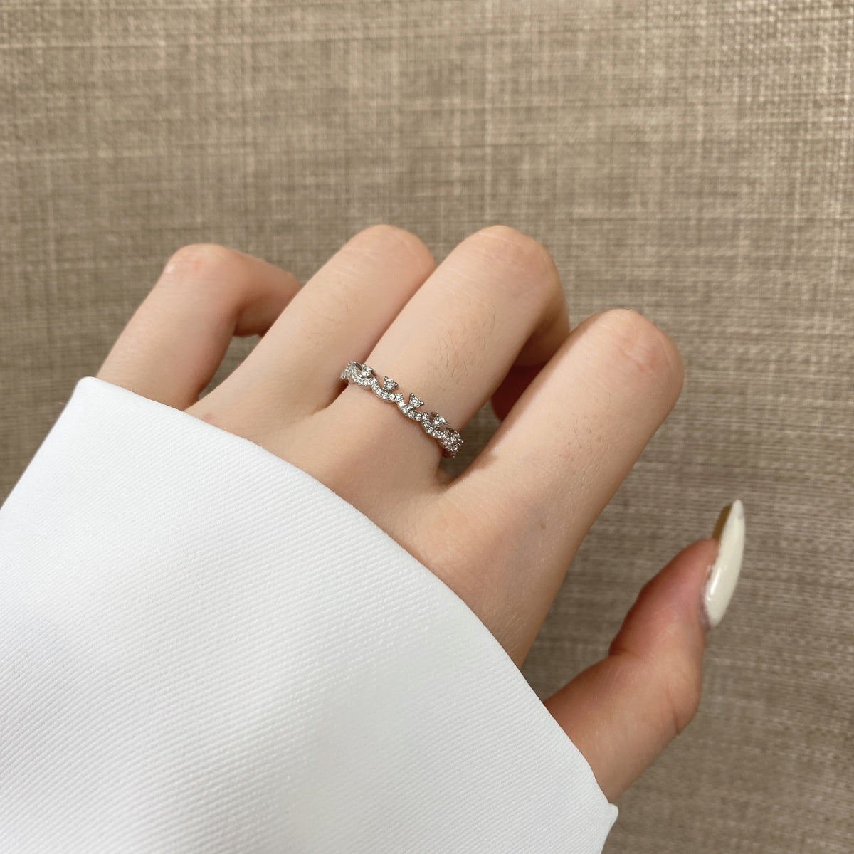 Angela Jewelry]Elegant Resplendent Round Shape Party Ring