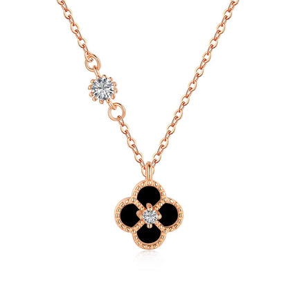 Angela Jewelry]Delicate Flower Shape Necklace