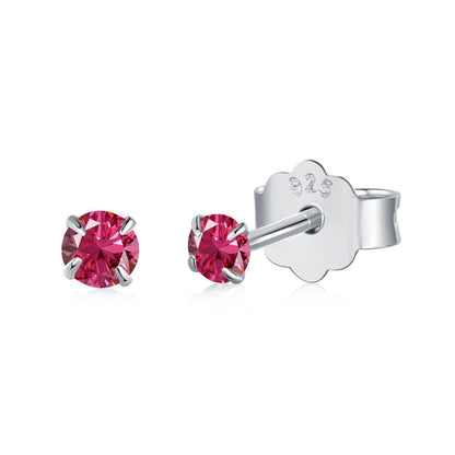 Angela Jewelry]Delicate Solitaire Earrings