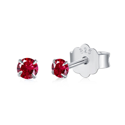 Angela Jewelry]Delicate Solitaire Earrings