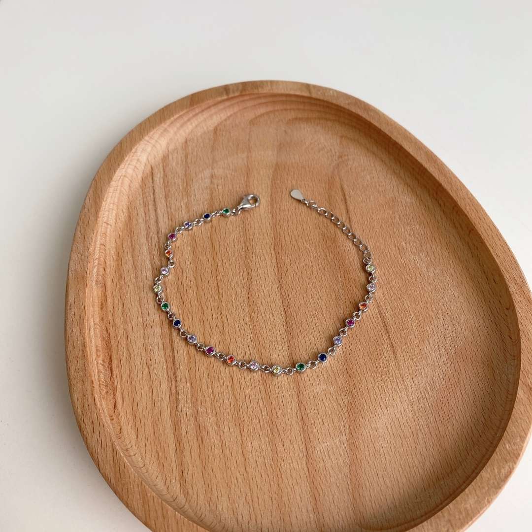 Angela Jewelry]Colorful Bead Array Bracelet