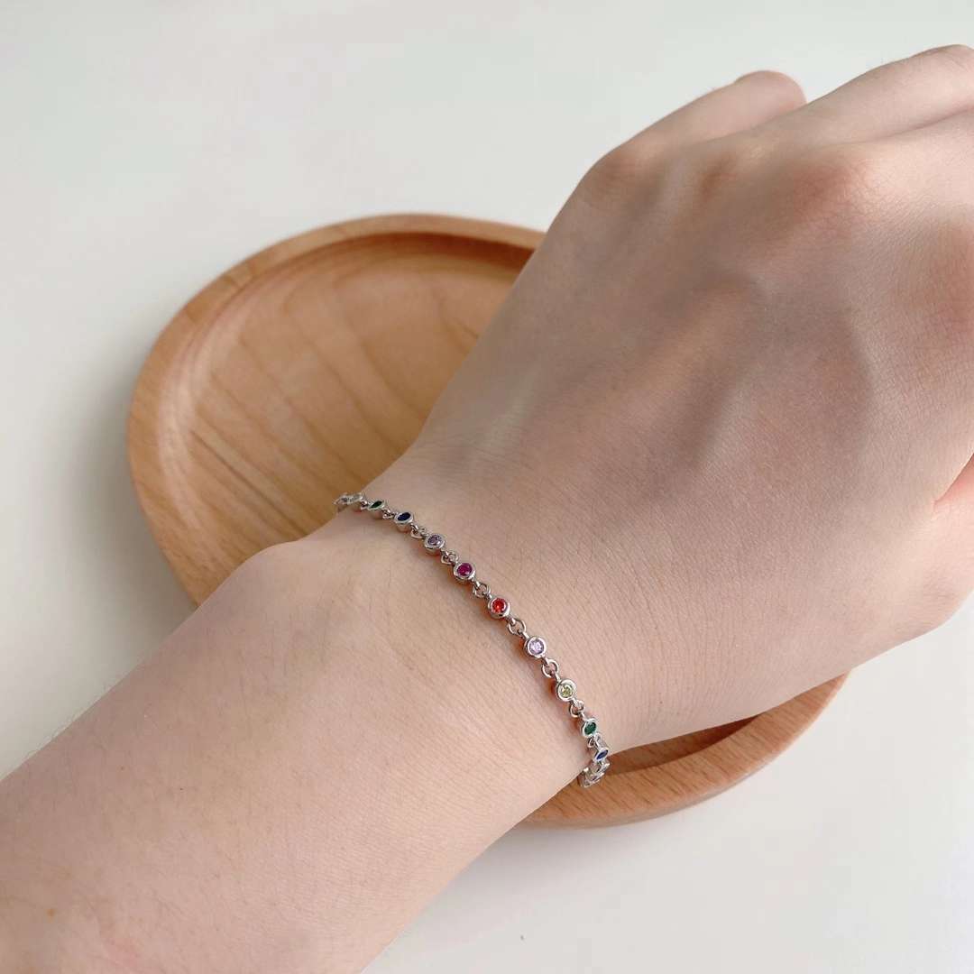 Angela Jewelry]Colorful Bead Array Bracelet
